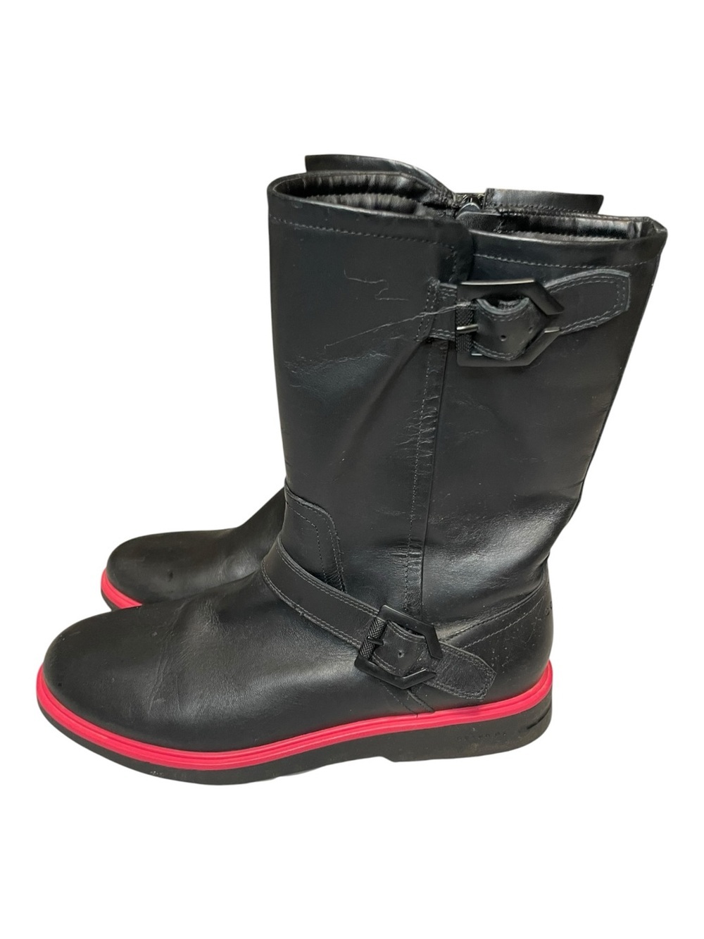 Cole Haan Millbridge Moto Black Boots Size 7B